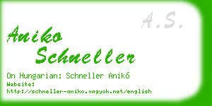 aniko schneller business card